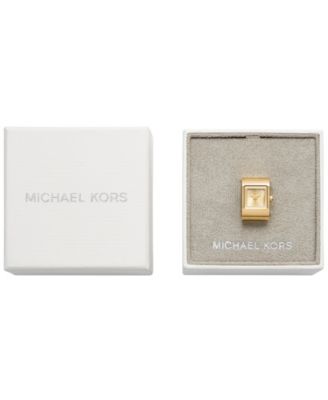 Women's Darrington Two-Hand Gold-Tone Stainless Steel Ring Watch, 13mm