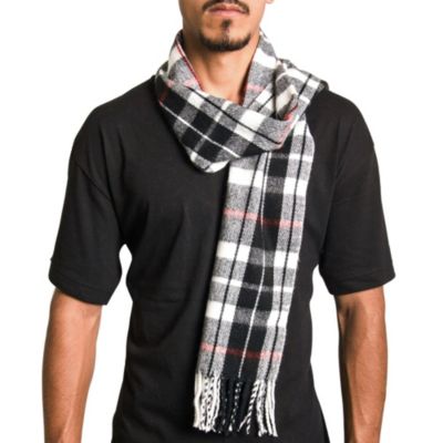 Men's Scarf Soft 80 Inch Long Warm Scarves Plaids Winter Shawl
