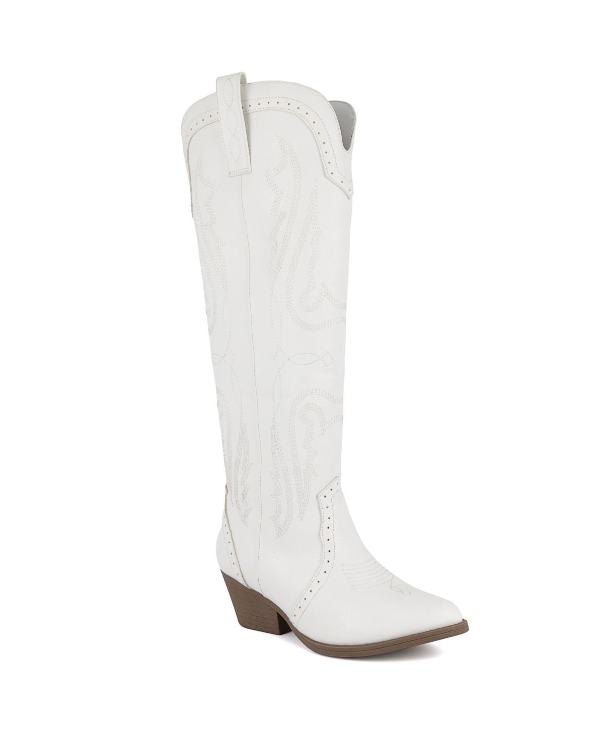 Women's Tall Tam Western Pull On Boots - White Tumbled