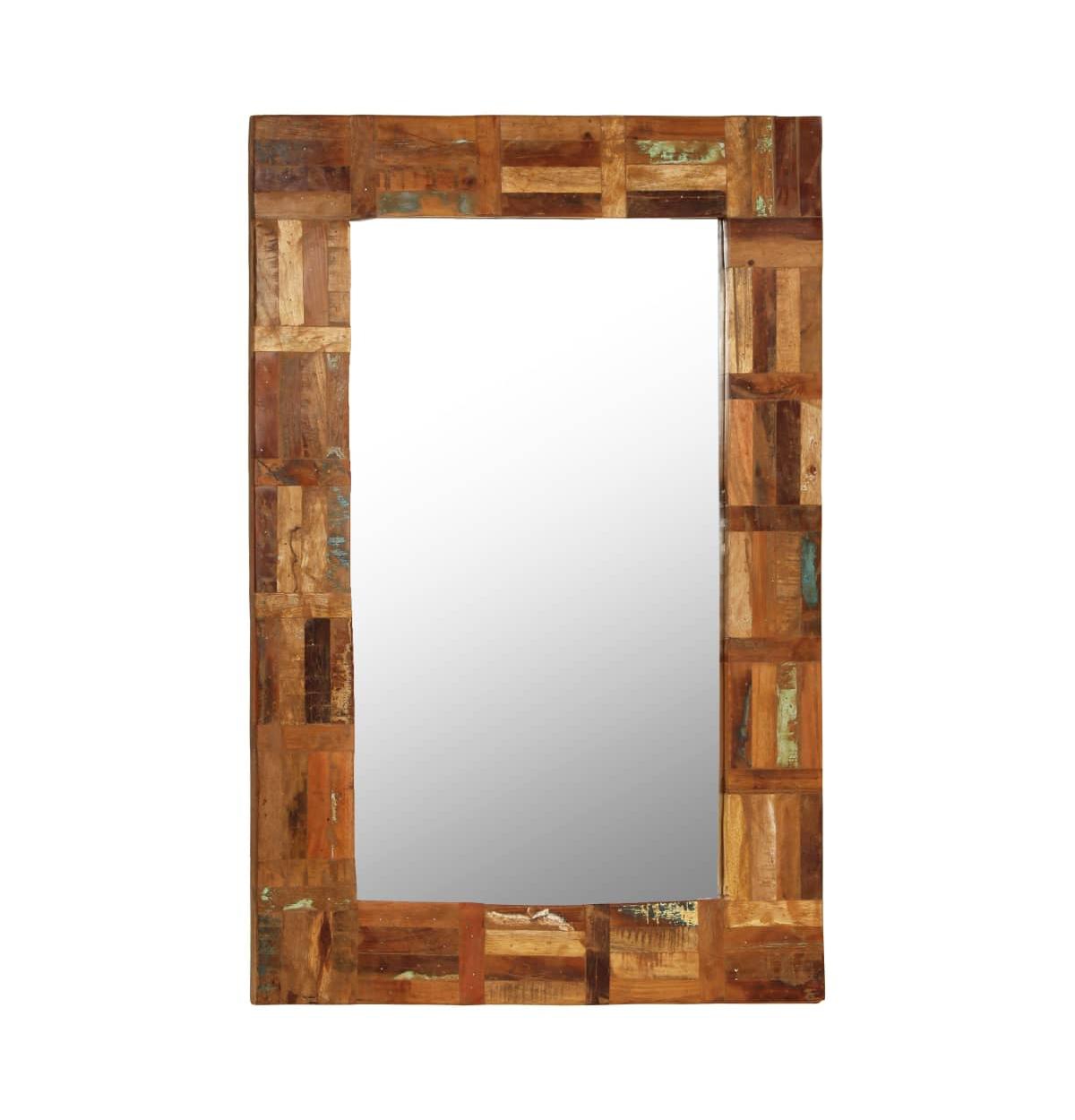 vidaXL Wall Mirror Solid Reclaimed Wood 23.6