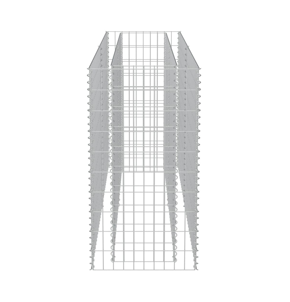 vidaXL Gabion Raised Bed Galvanized Steel 70.9