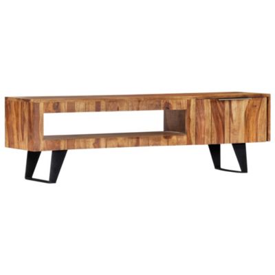 55.1" Solid Acacia Wood TV Stand