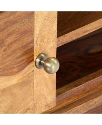 TV Stand 46.5"x11.8"x15.7" Solid Wood Acacia