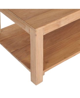 Coffee Table 39.4"x19.7"x15.7" Solid Wood Teak