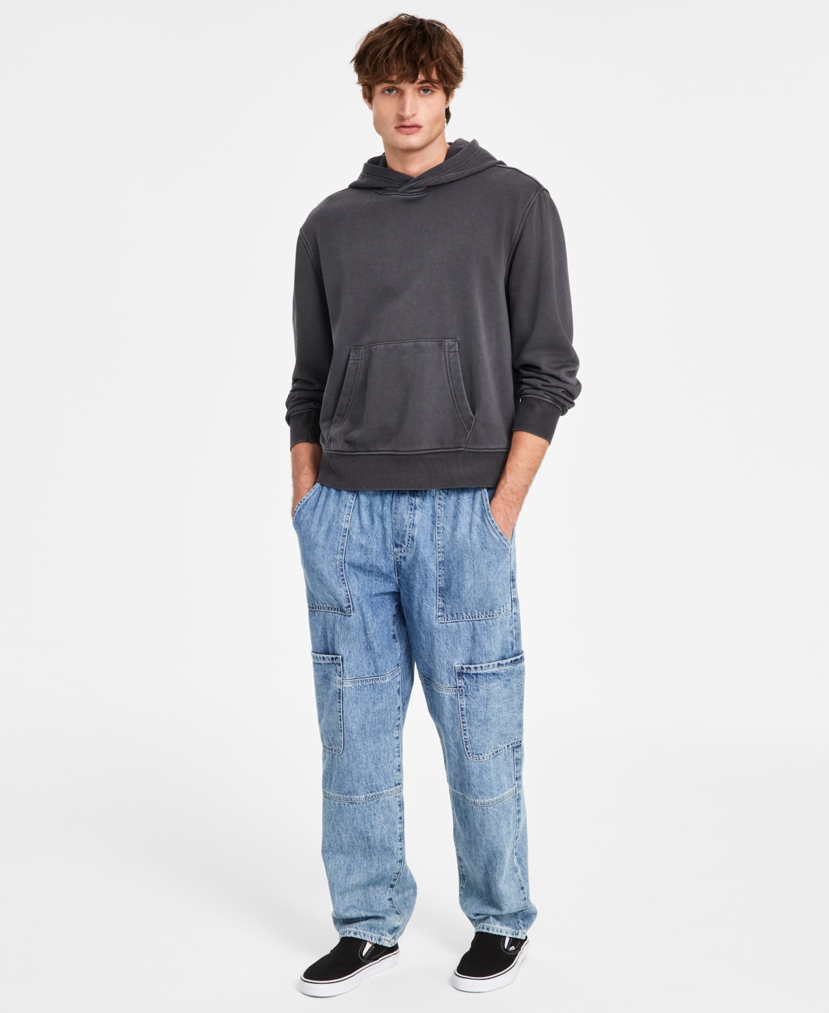 SUN + STONE MEN'S HERITAGE REGULAR-FIT HOODIE, EXCLUSIVELY AT MACY'S 