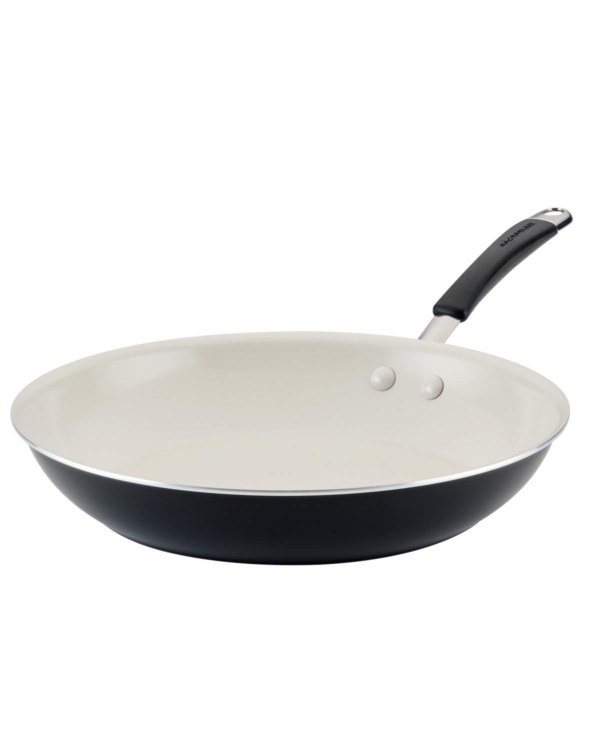 Rachael Ray Cucina Ceramic Peppercorn 12.5in Nonstick Frying P In Peppercorn