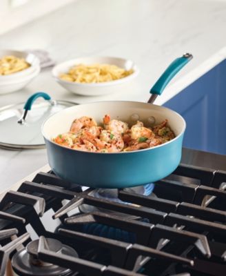 Cucina Ceramic Nonstick 3-Quart Saute Pan with Lid