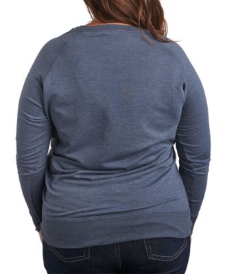 Plus Size Care Bears St. Patrick's Day Clover Graphic Crew Neck Top