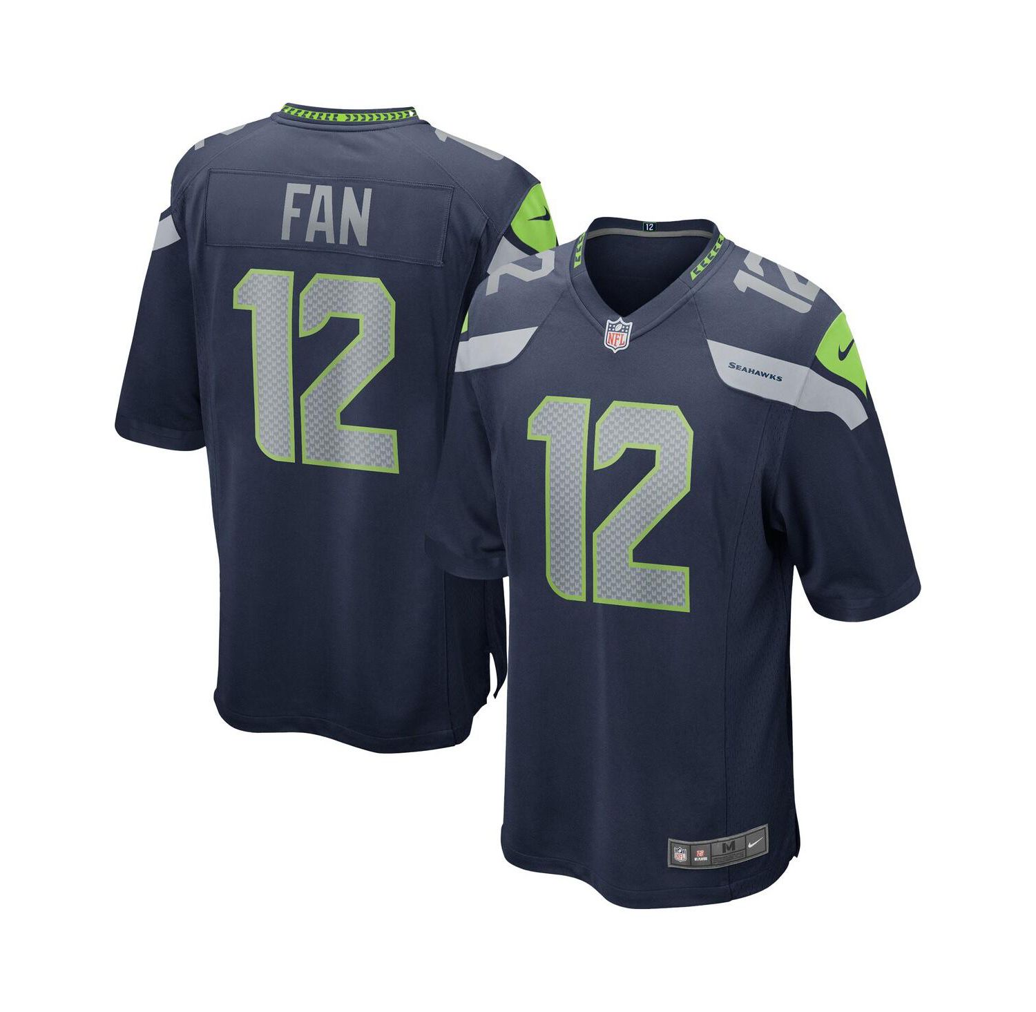 Men's 12s College Navy Seattle Seahawks Team Game Jersey