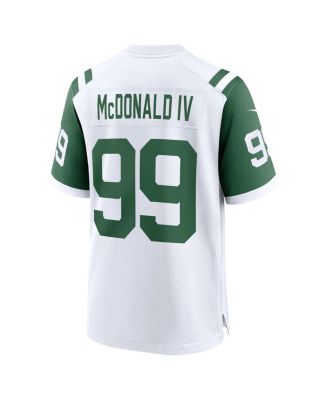Men's Will McDonald IV White New York Jets Classic Alternate Game Jersey