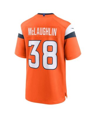 Men's Jaleel McLaughlin Orange Denver Broncos Team Game Jersey