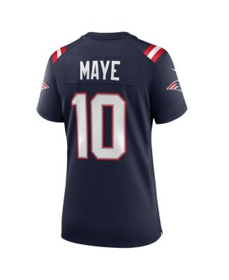 Women's Drake Maye Navy New England Patriots Player Game Jersey