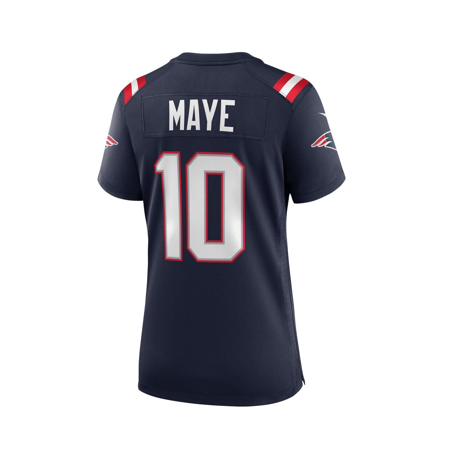 Женское джерси Nike Drake Maye New England Patriots Player Game, цвет тёмно-синий — фото 2