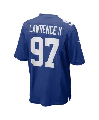 Men's Dexter Lawrence II Royal New York Giants Team Game Player Jersey