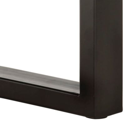 Bench Brown and black Solid Acacia wood and Steel Medium Durable