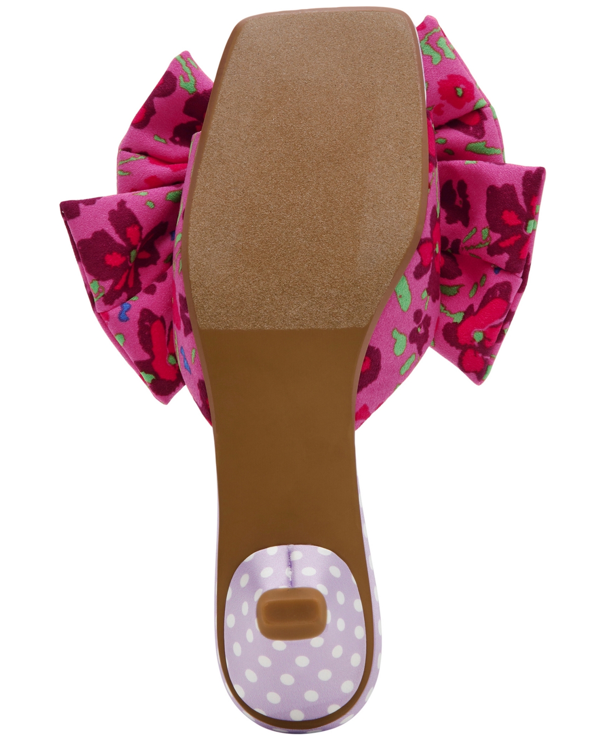 Betsey Johnson Women's Aylah Bow Kitten-heel Sandals In Pink Floral