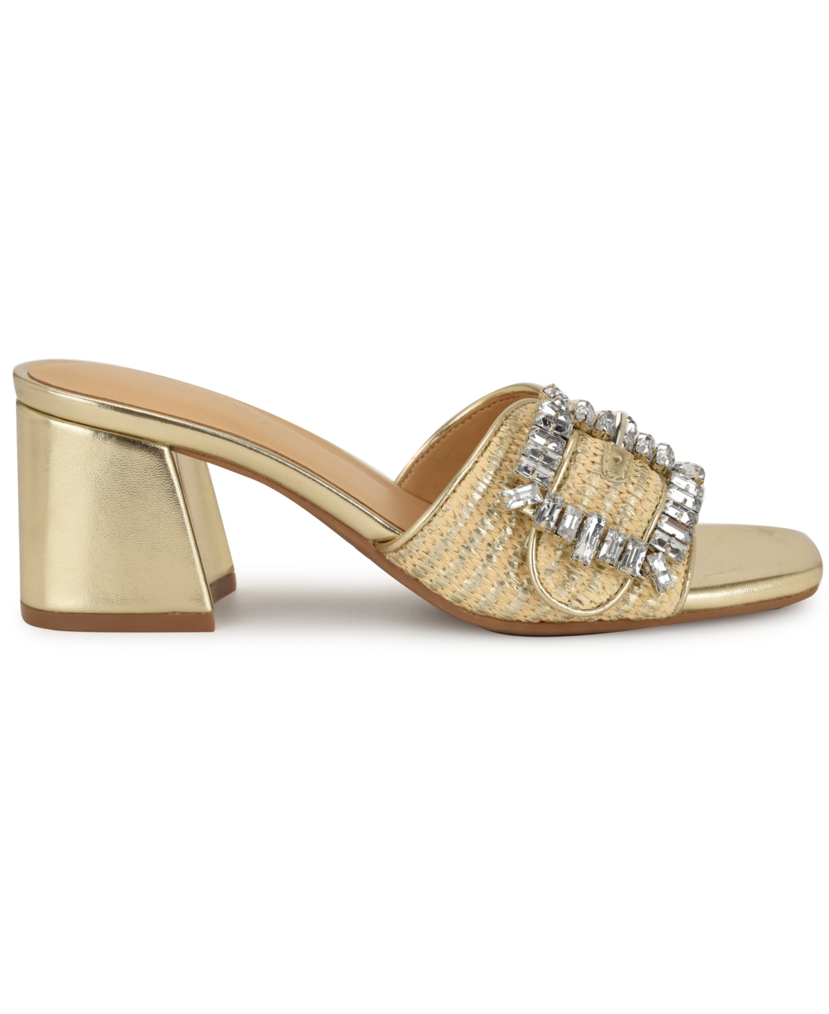 NINE WEST WOMEN'S GEANILA BLOCK HEEL DRESS SANDALS 