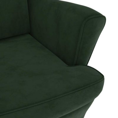Armchair Dark green Velvet, Plywood Standard Armchair Other