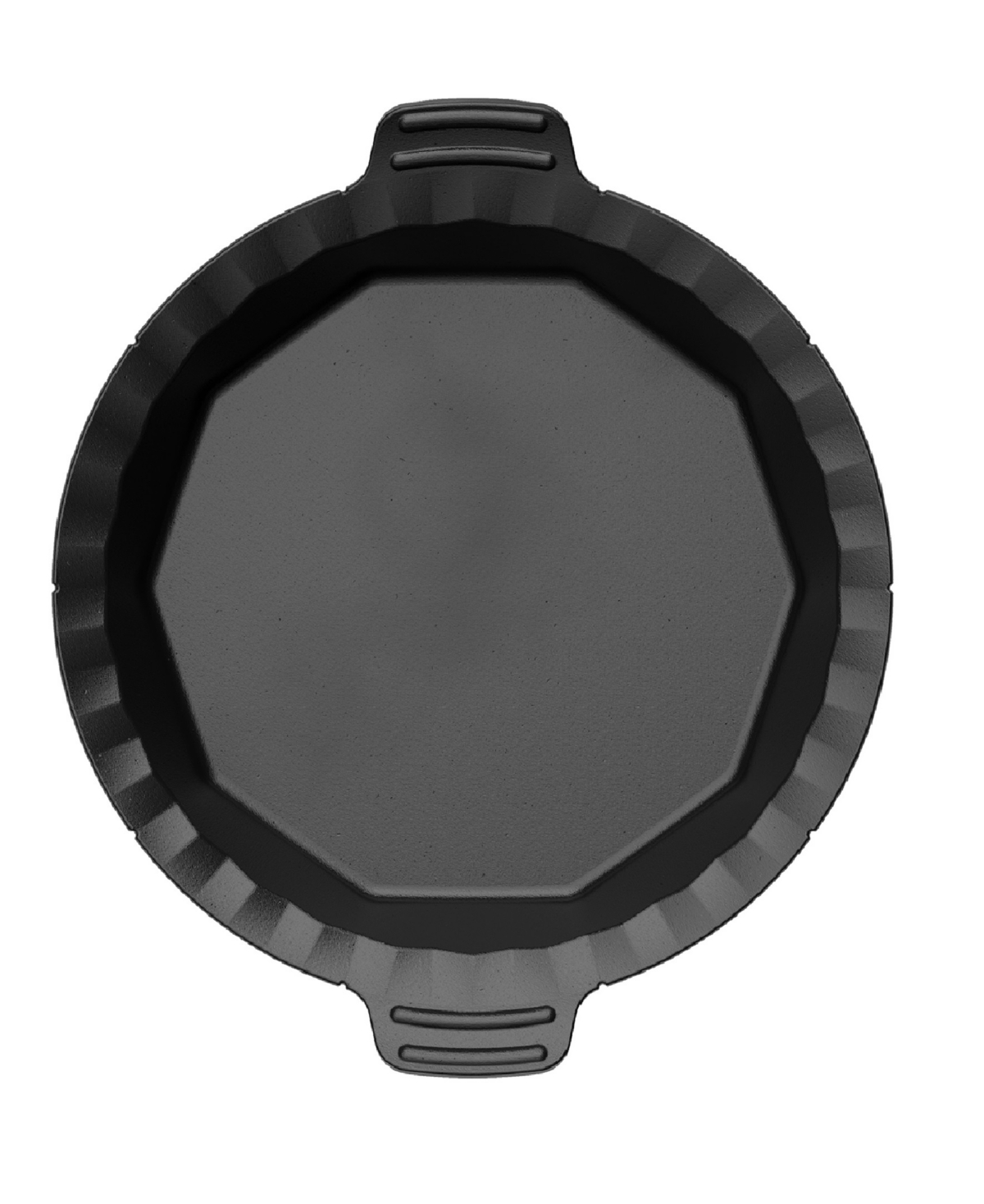 Outset Cast Iron 10" Pie Pan In Black