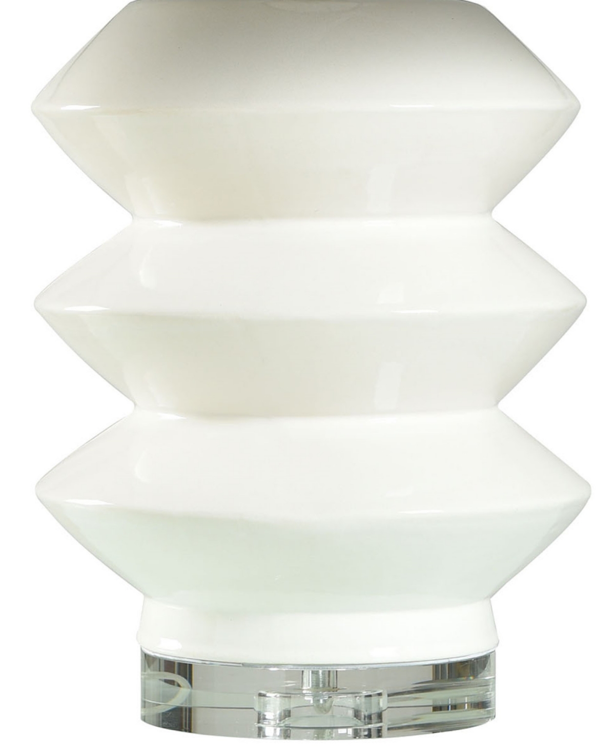Stylecraft Home Collection 30" Metal Logan Table Lamp In White