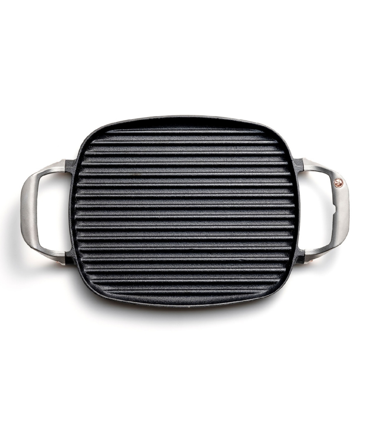 Outset Cast Iron 8.5"x14.25" Grill Pan With Ridges In Black