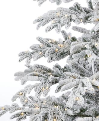 7.5' Artificial Jackson Flocked Pine Tree