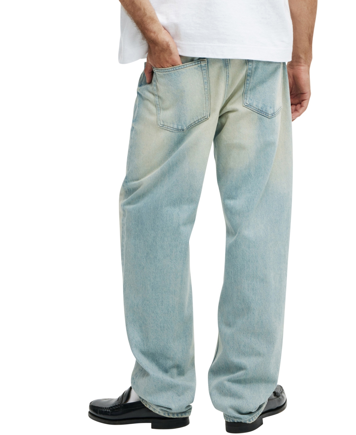 Shop Cotton On Men's Baggy Jean In Halen Blue