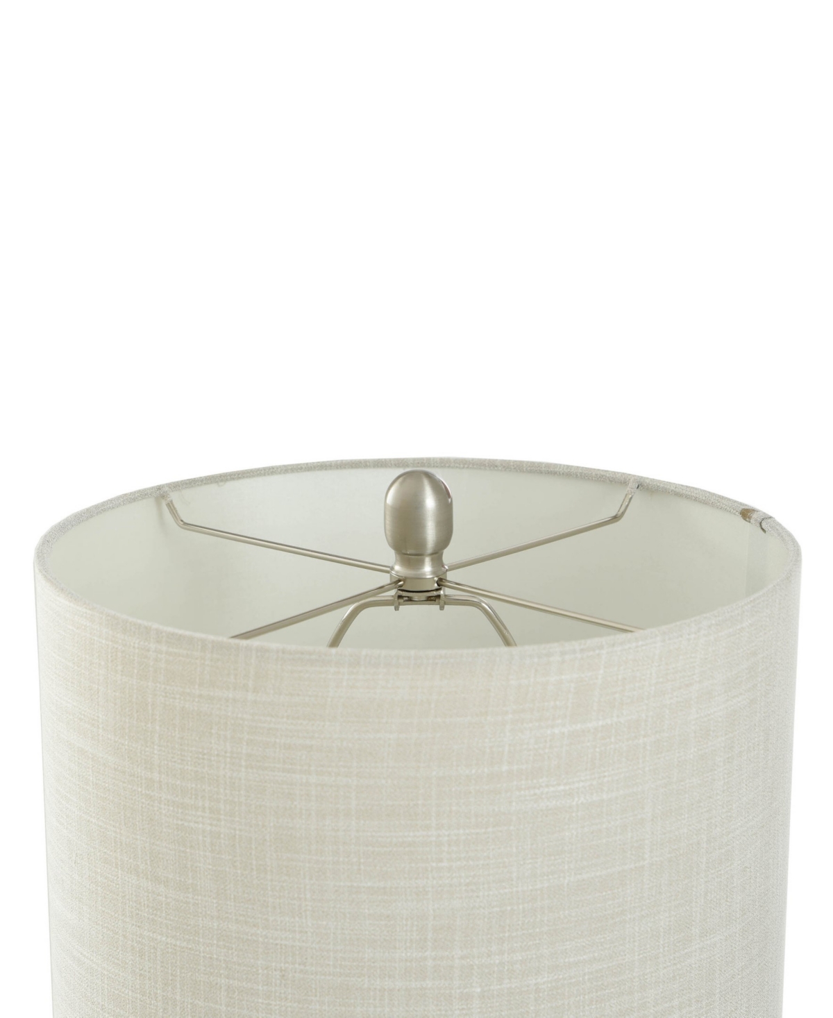 Shop Stylecraft Home Collection 21" Metal Joni Ceramic Table Lamp In Gray