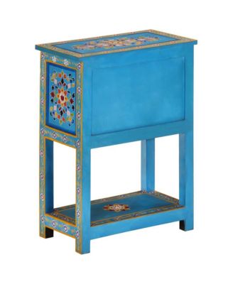 Sideboard Turquoise 21.7"x11.8"x29.9" Solid Wood Mango