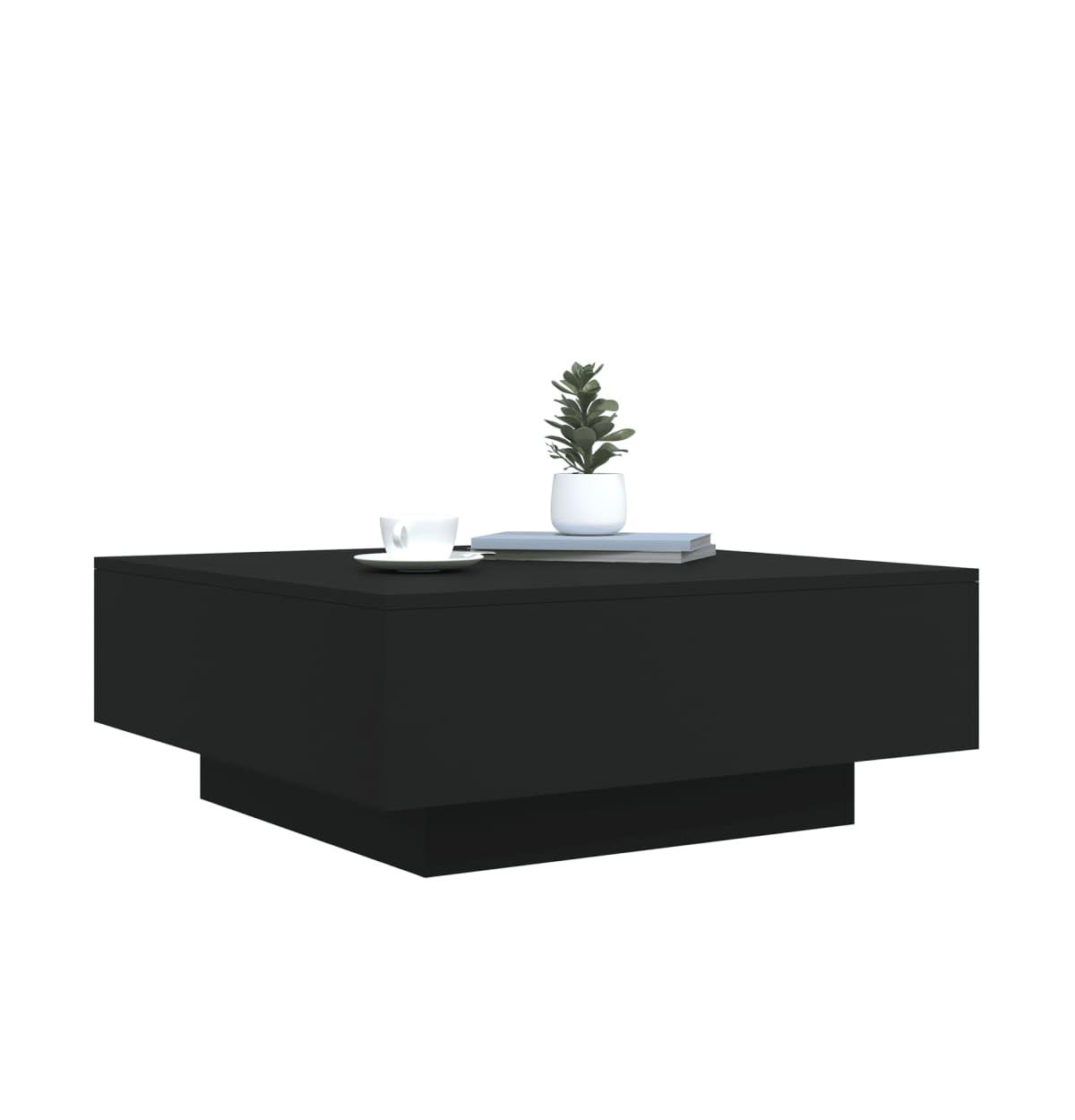 vidaXL Coffee Table with Led Lights31.5