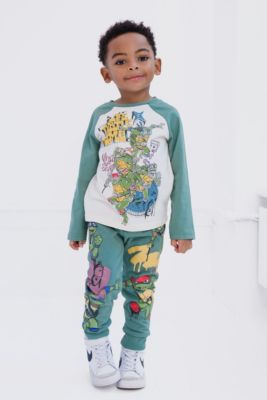 Toddler Boys Henley T-Shirt and French Terry Pants Outfit Set