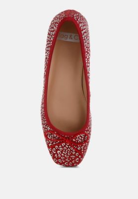 Rag and Co Womens Ningen Leopard Print Block Heel s Ballerinas