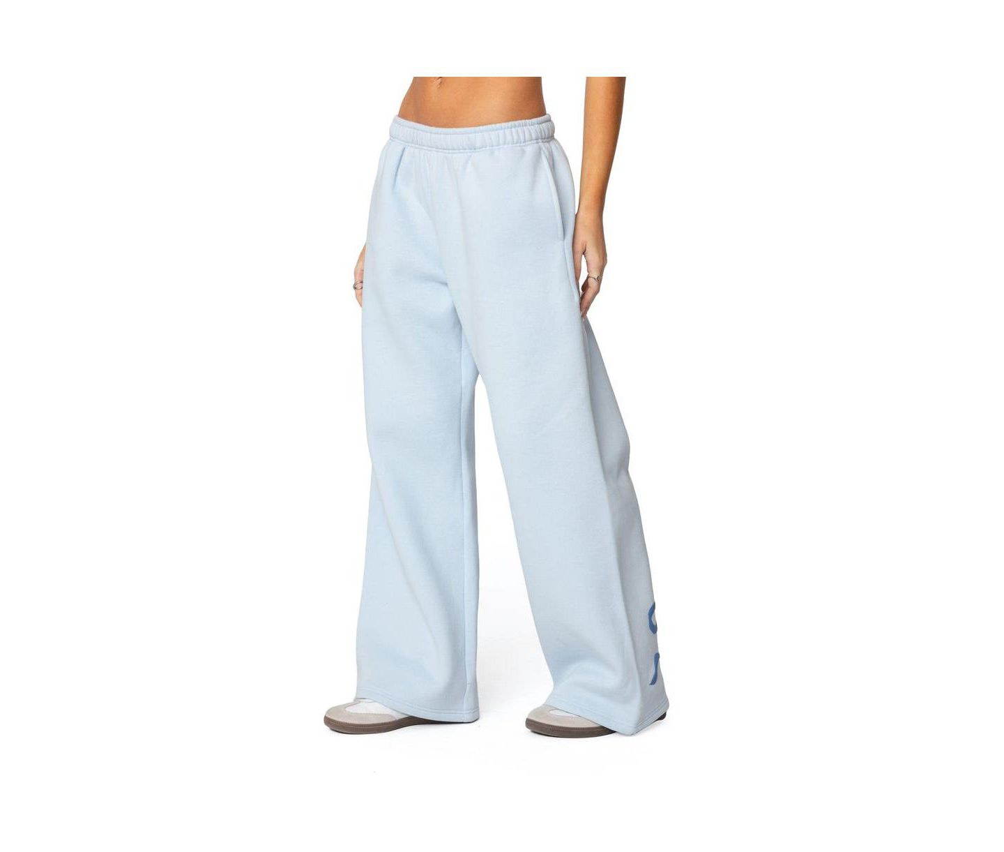 Женские брюки Edikted Bonney Bow Detail Sweatpants, цвет: Синий — фото 2