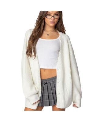 トップス GRANCY distractiondesign big cardigan M Edikted Womens Mathilde Oversized V Neck Cardigan - Macy's