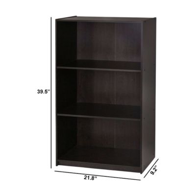 3-Shelf Bookcase – Compact Storage and Display Shelf for Living Room, Office, or Bedroom