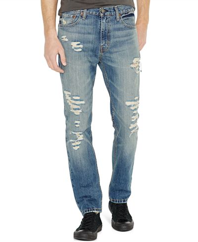 Levi's® 511™ Slim Fit Ripped Jeans - Jeans - Men - Macy's