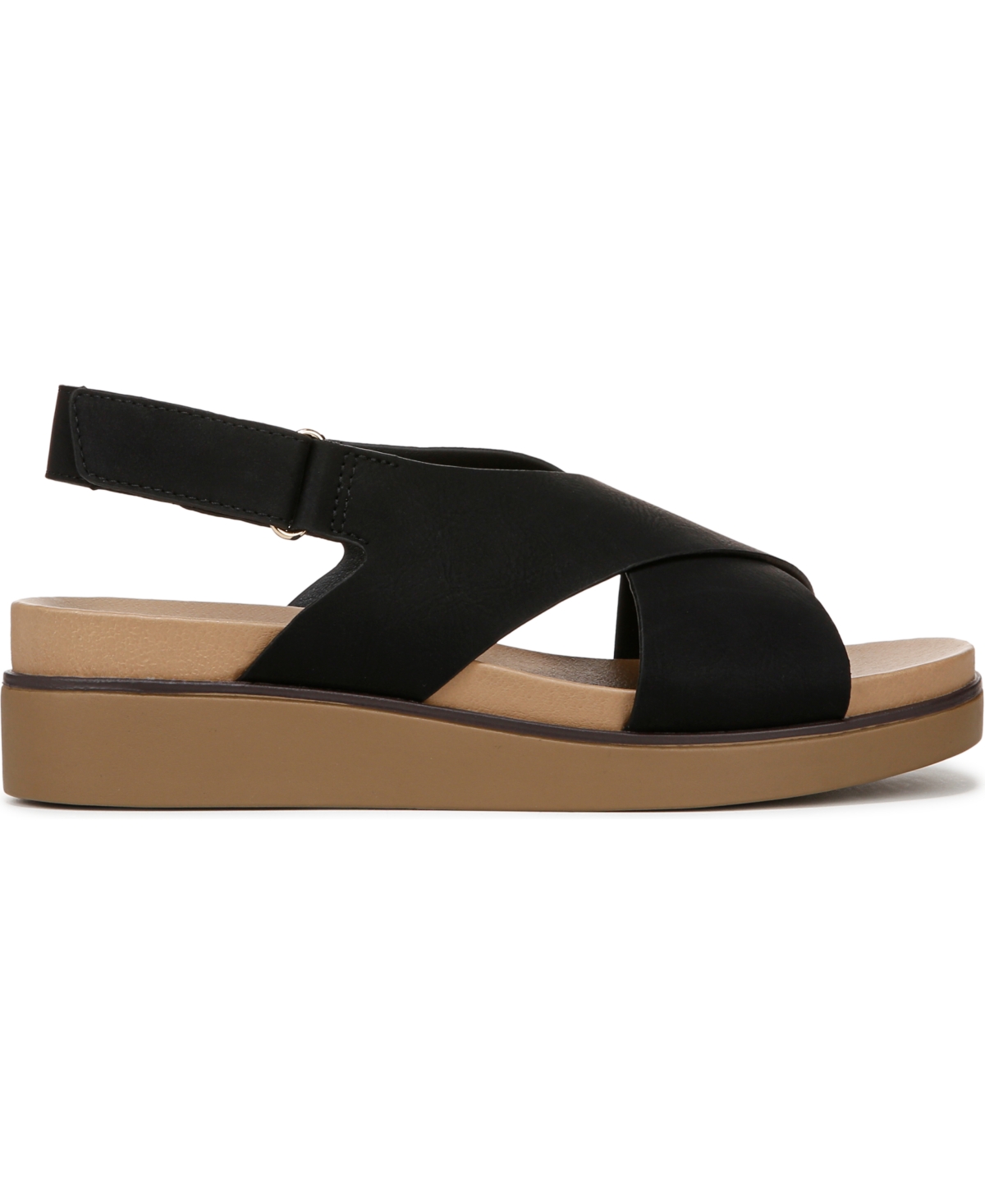 LIFESTRIDE WOMEN'S GEORGINA SQUARE OPEN TOE SLINGBACK PLATFORM SANDALS 