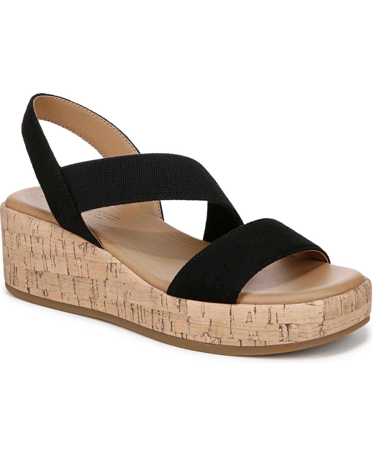 LIFESTRIDE WOMEN'S ODETTE SQUARE OPEN TOE WEDGE SANDALS 