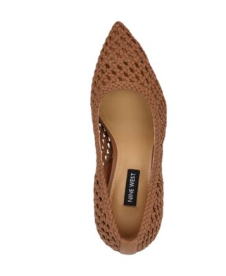 Women's Tatiana Woven Stiletto Pointy Toe Dress Pumps