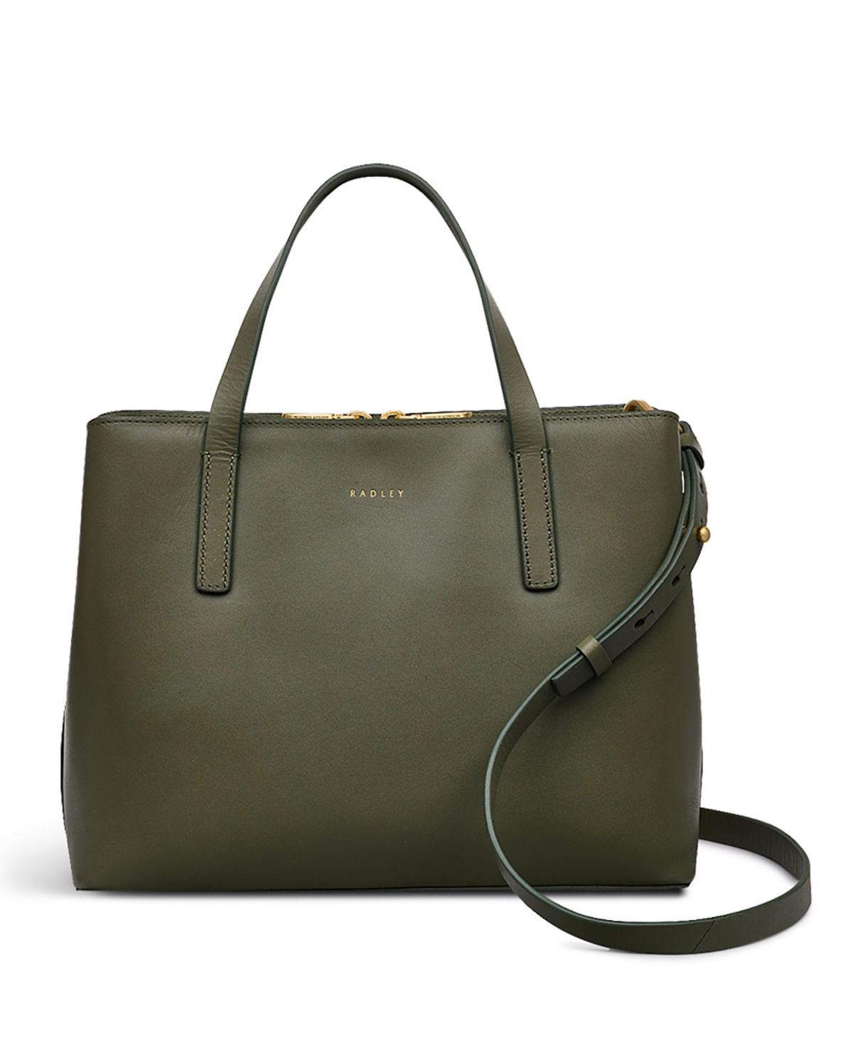 Dukes Place Medium Zip Top Satchel Bag - Dark Olive