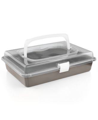 Martha Stewart Collection - Nonstick 9" x 13" Cake Pan With Carrier