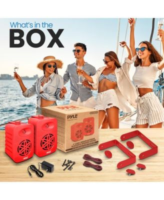 4” 2-Way Indoor/Outdoor Bluetooth Wireless Speaker System - Waterproof, 300W Max Power, 1/2” Tweeter