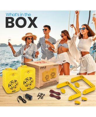 4” 2-Way Indoor/Outdoor Bluetooth Wireless Speaker System - Waterproof, 300W Max Power, 1/2” Tweeter