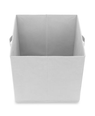 Set of 6 Collapsible Fabric Storage Cube Bins, Orange - 13" Foldable Cloth Baskets for Shelves and Cubby Organizers