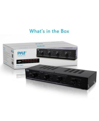 4-Channel Speaker Selector System - Multi-Zone Audio Receiver for Home Theater