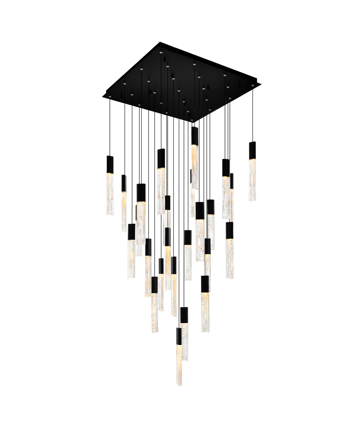 Shop Cwi Lighting 16" Metal Greta Integrated Led Chandelier In Black