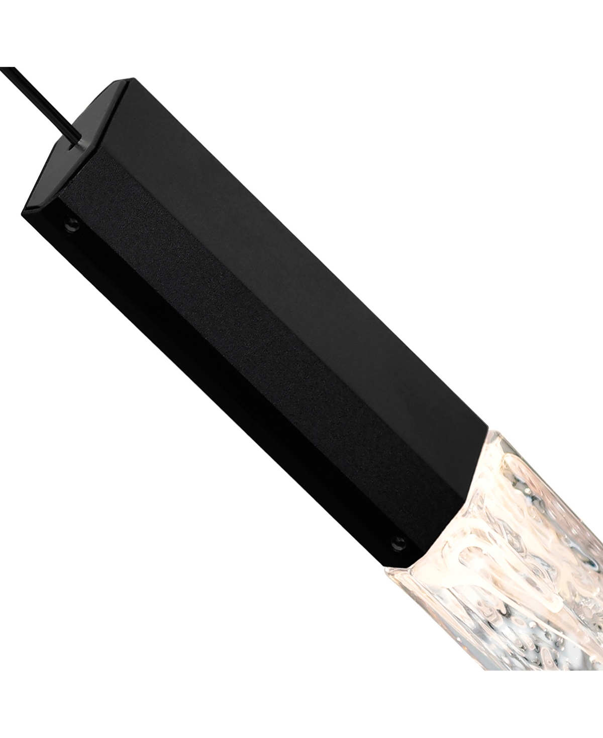 Cwi Lighting 16" Metal Greta Integrated Led Mini Pendant In Black