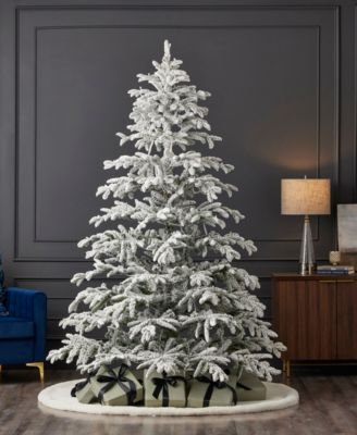7.5' Artificial Jackson Flocked Pine Tree