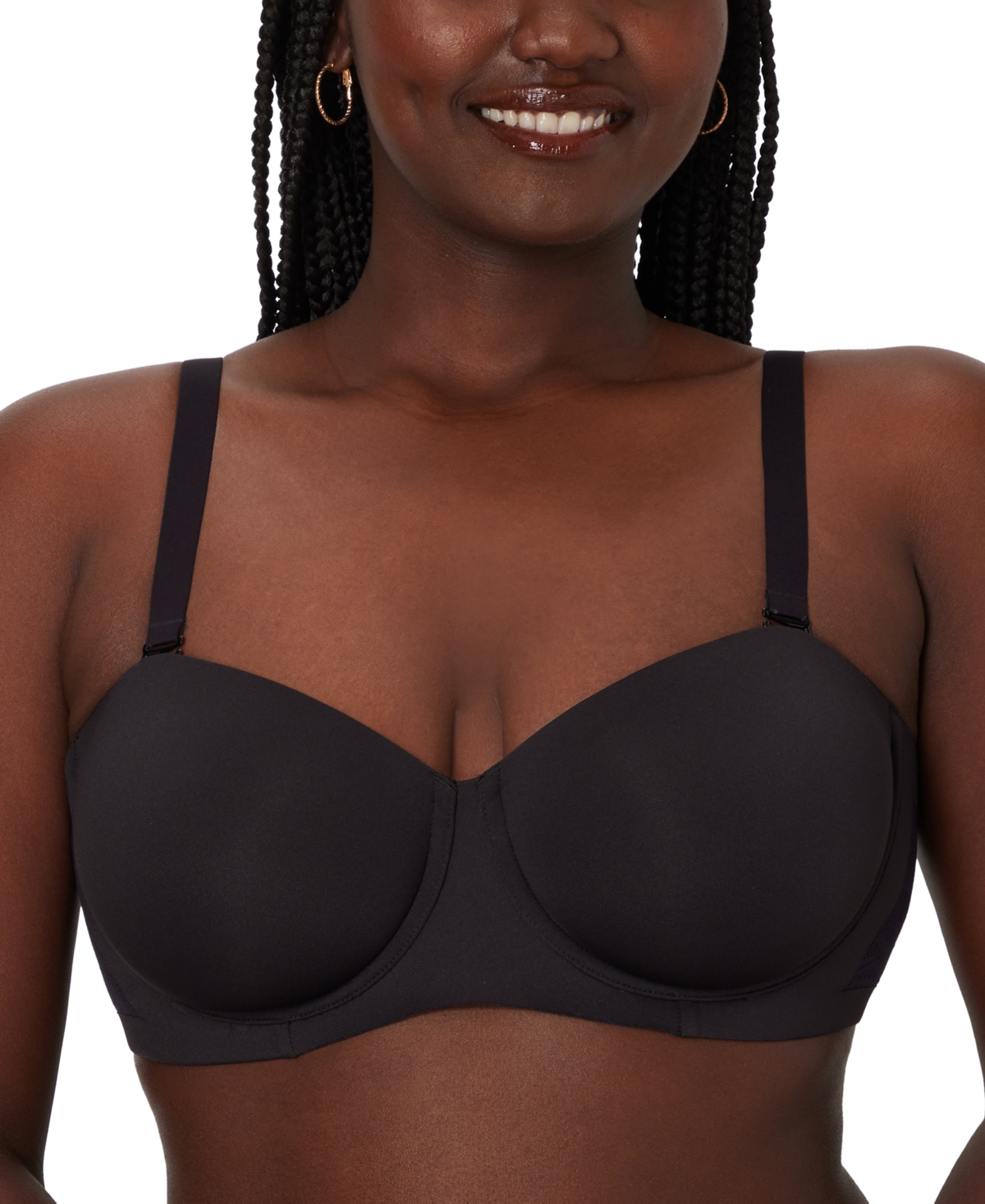 Bali Women's Coolest Smoothing Strapless Minimizer Bra Df4586 In Black