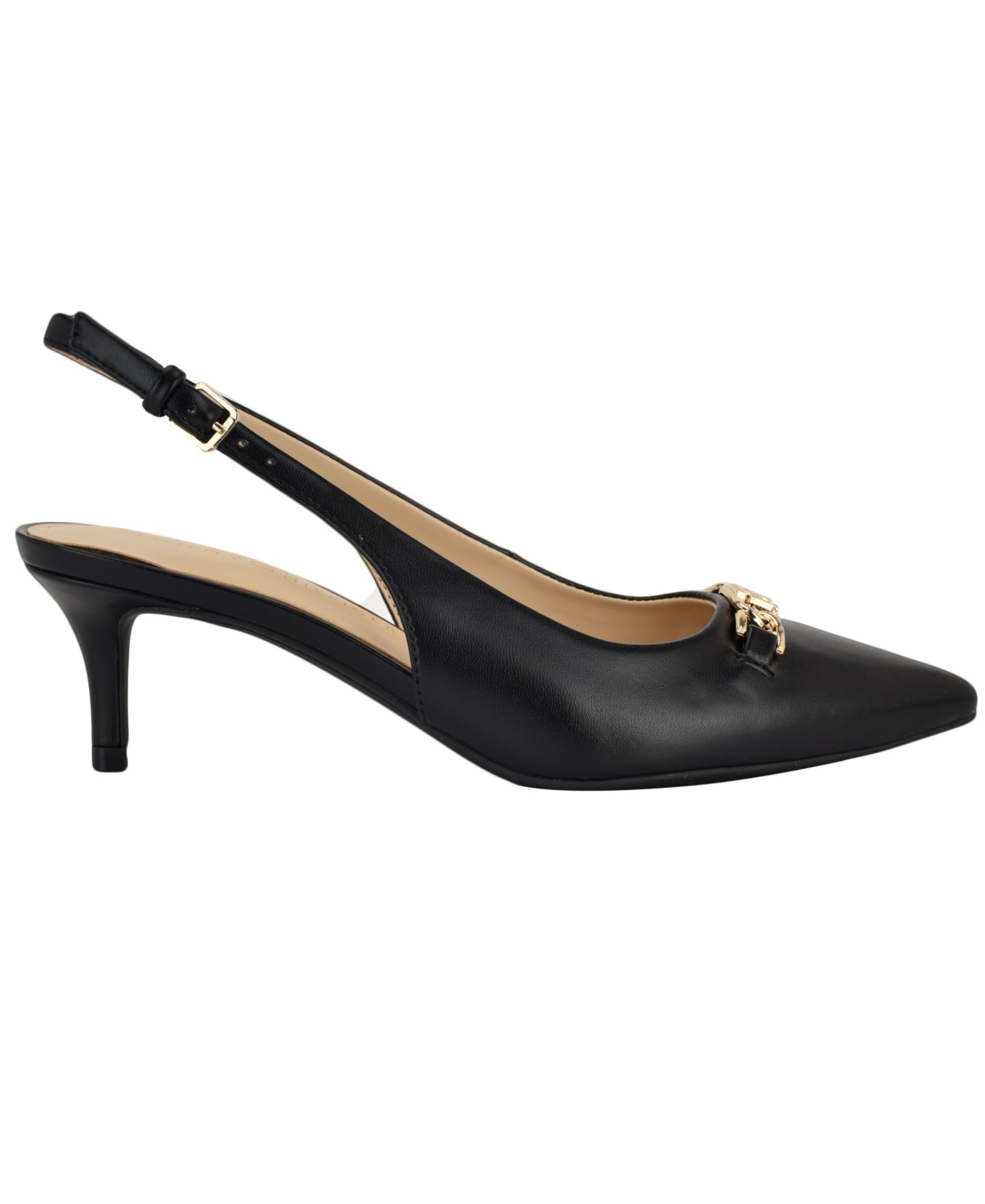 Женские туфли Tommy Hilfiger Tienna Kitten Heel Slingback Pump, цвет: Чёрный — фото 2